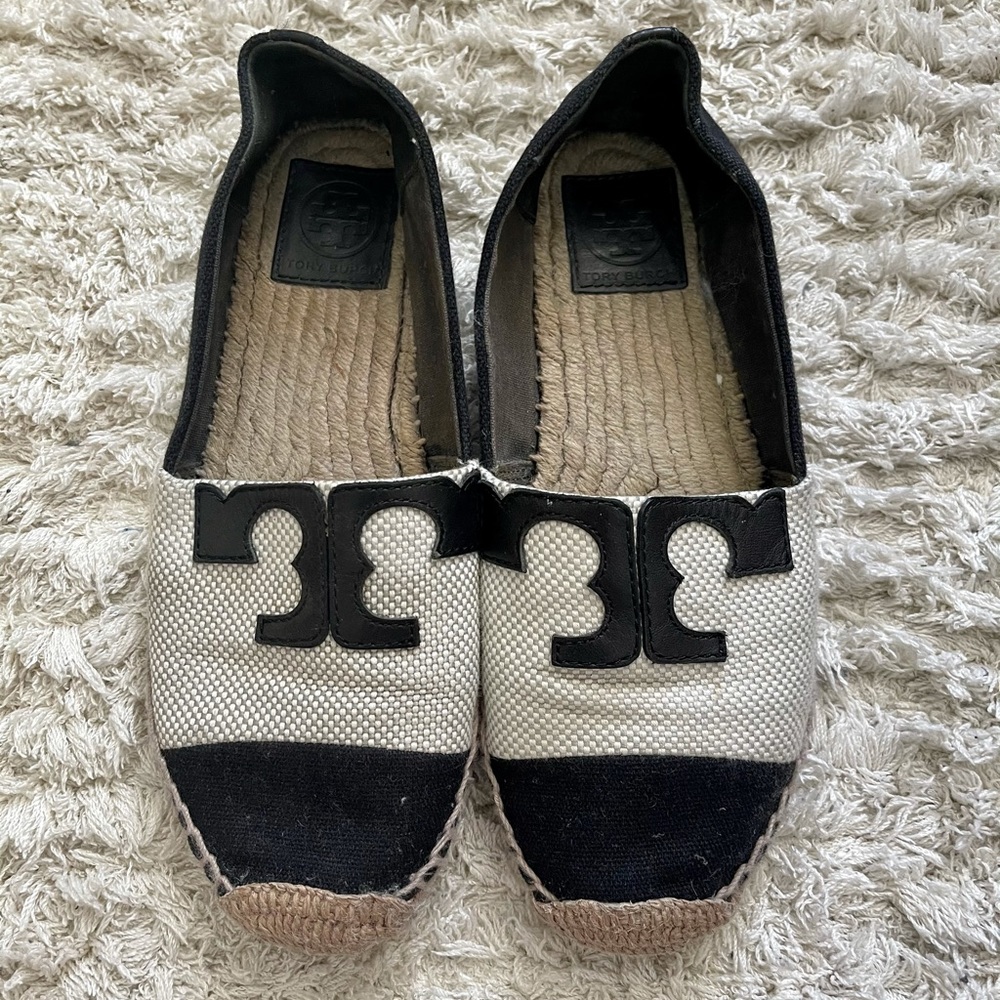 Tory Burch Canvas Weston Espadrilles Flats